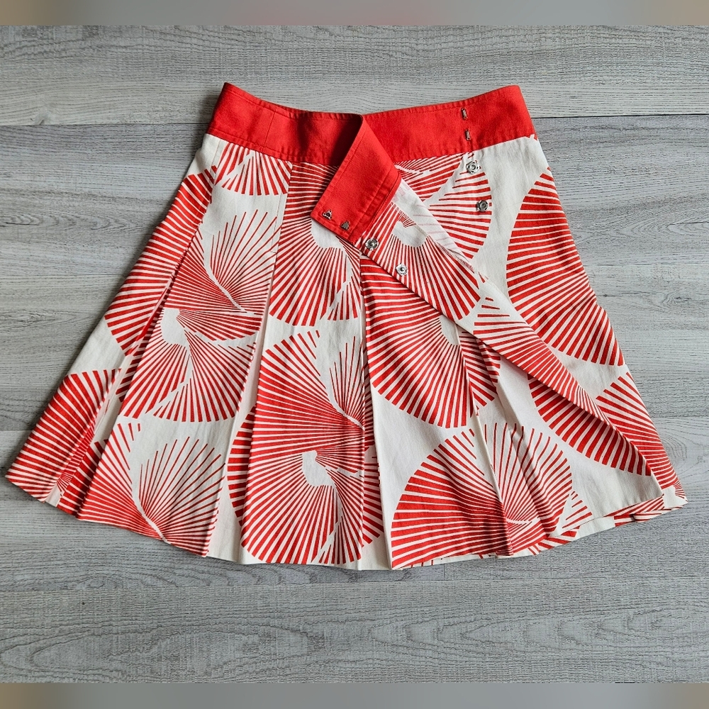 NFS Diane Von Furstenberg Sundial Pleated Wrap Skirt - Picture 7 of 13